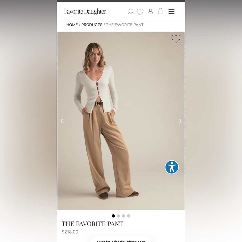 Favorite daughter dress pants in beige
